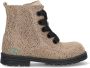 BunniesJR Tina Trots Meisjes Biker Boots Taupe Suède Veters - Thumbnail 3