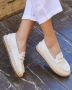 Weloveshoes SmileFavorites Loafers & Espadrilles Instappers Western Wit Imitatieleer - Thumbnail 1