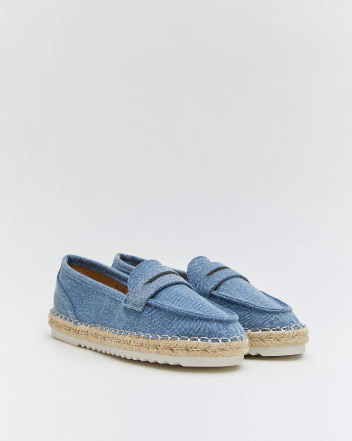 Buonarotti Dames Espadrilles Blauw Stof