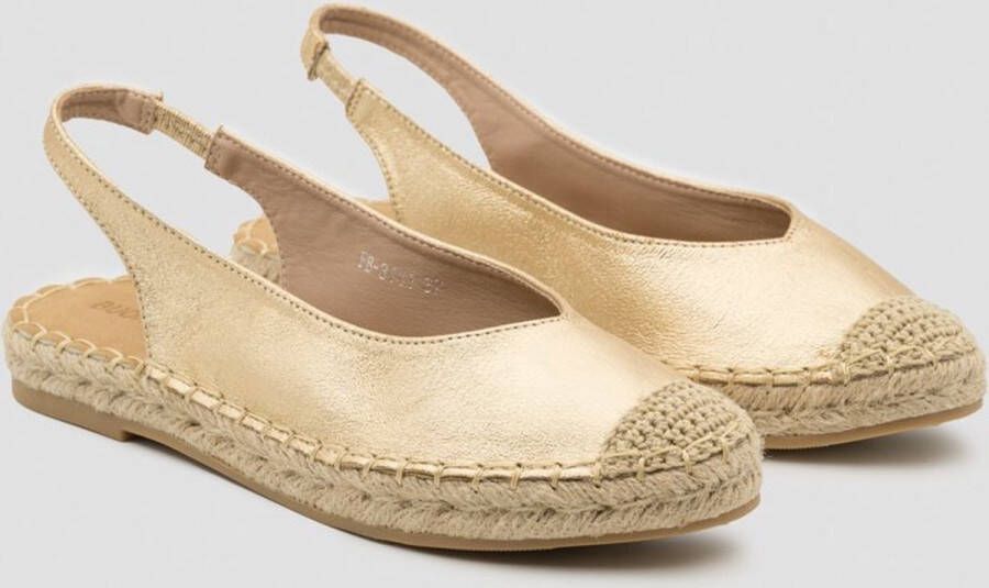 Buonarotti Dames Espadrilles Goud Imitatieleer