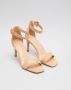 Weloveshoes SmileFavorites Sandalen met Hak Beige Imitatieleer - Thumbnail 2