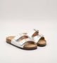 Weloveshoes SmileFavorites Sandalen Instappers Slippers Western Zilver Imitatieleer - Thumbnail 1