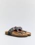 Weloveshoes SmileFavorites Sandalen Slippers Western Zwart Imitatieleer - Thumbnail 1