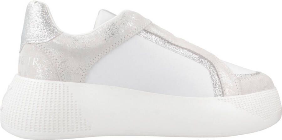 CafèNoir Stijlvolle Slip-On Suède Sneakers White Dames