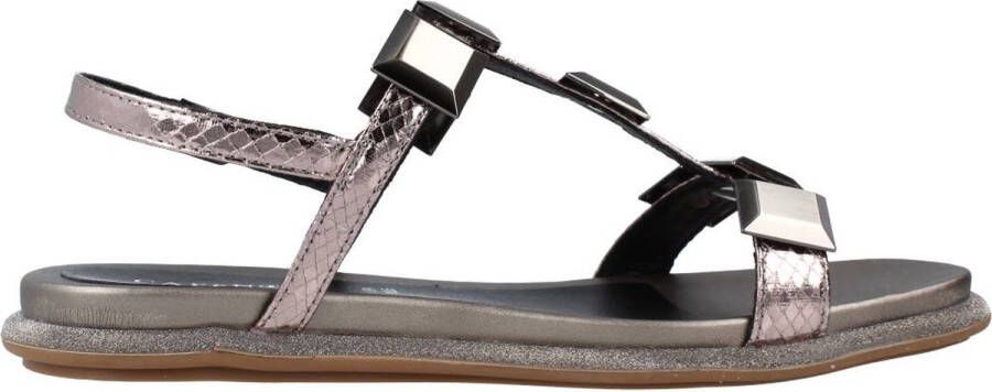 CafèNoir Flat Sandals Gray Yellow Dames