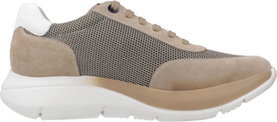 Callaghan Algoritme Sneakers van Stof en Suède Beige Heren