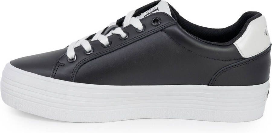 Calvin Klein Flatform Laceup Sneakers Herfst Winter Collectie Black Dames