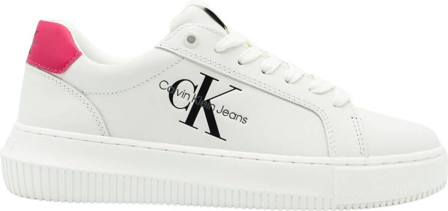 Calvin Klein Jeans Sneakers van leer model 'CHUNKY CUPSOLE LACEUP MON'