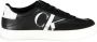 Calvin Klein Jeans Classic Cupsole Laceup Mix Sneakers Zwart Man - Thumbnail 1