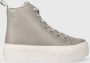 Calvin Klein Hoge veterschoenen CUPSOLE FLATFORM MID WL LTH WN - Thumbnail 1