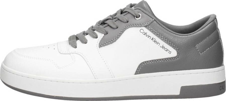 Calvin Klein Cupsole Laceup Basket Sneakers Laag donkergrijs