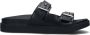 Calvin Klein Ergonomische Slide Zwarte Leren Slippers Black Dames - Thumbnail 2