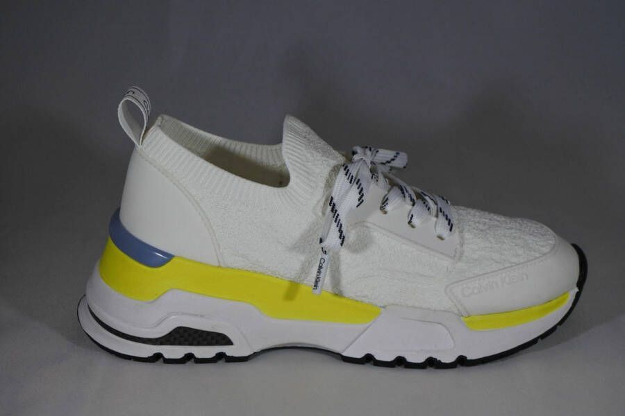 Calvin Klein gebreide chuncky sneakers wit