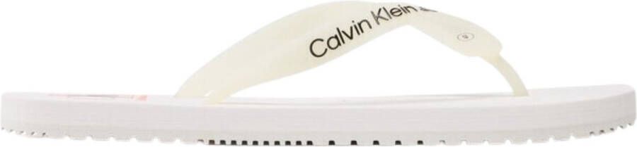 Calvin Klein Heren Slippers Flip Flops Beach Wit