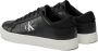 Calvin Klein Jeans Stijlvolle leren sneakers met rubberen zool Black Heren - Thumbnail 1