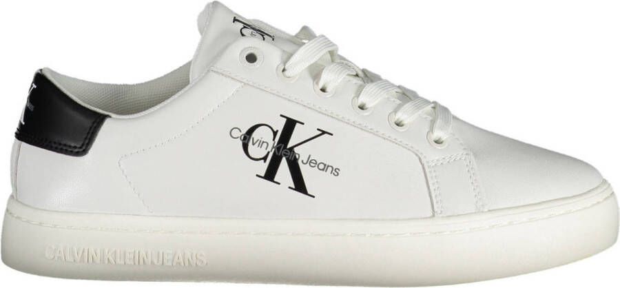 Calvin Klein Sneakers CLASSIC CUPSOLE LACEUP LTH WN met zijlogo vrijetijdsschoen halve schoen veterschoen