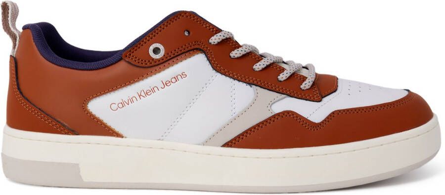 Calvin Klein Jeans Casual Leren Sneaker Collectie voor Mannen Brown Heren