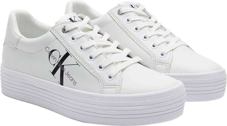 Calvin Klein Plateausneakers VULC FLATFORM LACEUP LOW LTH met zachte randverdikking