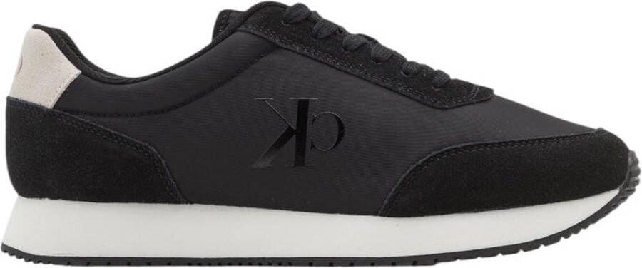 Calvin Klein Plateausneakers RETRO RUNNER ICONIC SNK freizeitschoen veterschoen lage schoen met zij ck-logo