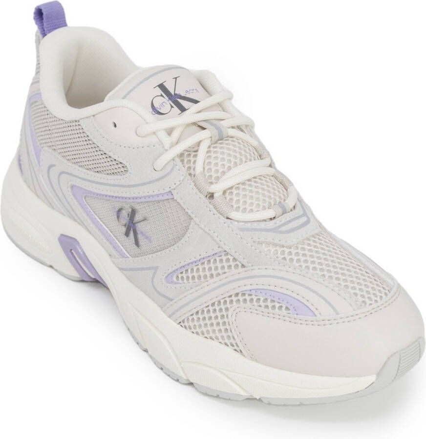 Calvin Klein Leren Sneakers Met Rubberen Zool