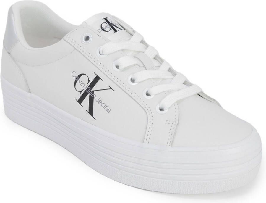 Calvin Klein Plateausneakers VULC FLATFORM LACEUP LTH vrijetijdsschoen halve schoen veterschoen met gepolsterde schacht