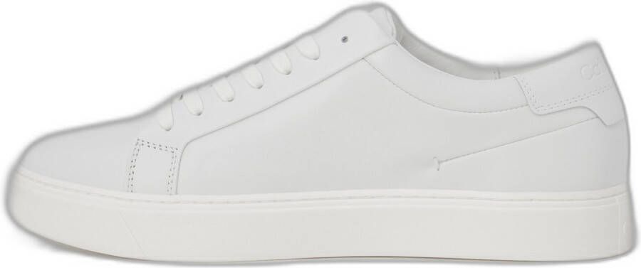 Calvin Klein Sportieve Leren Sneakers voor Mannen White Heren