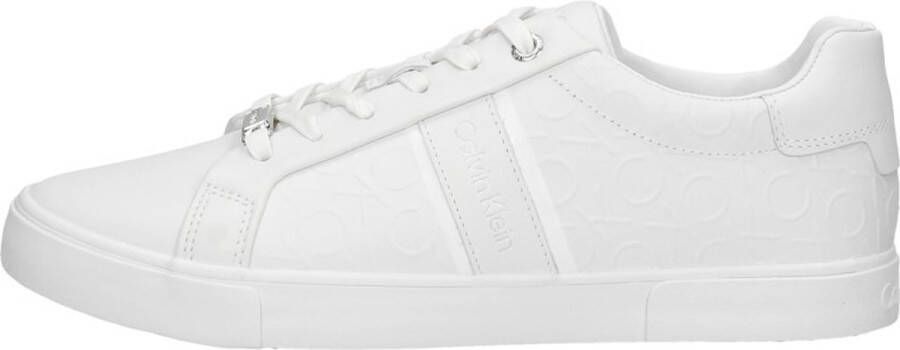 Calvin Klein Low Pro Lace up-HF Mn Mix Veterschoenen Laag wit