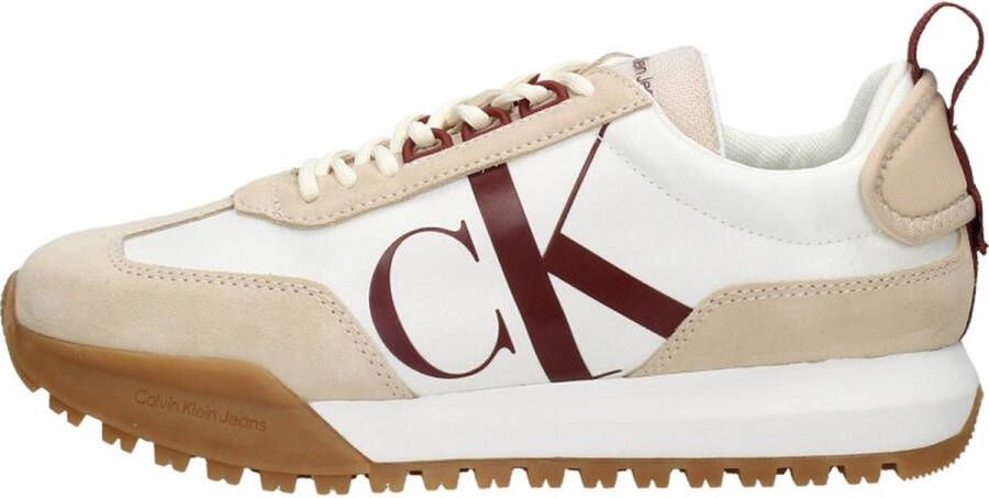 Calvin Klein New Retro Runner Laceup Low Veterschoenen Laag beige