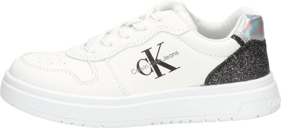 Calvin Klein Patty meisjes sneaker Wit zwart