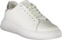 Calvin Klein Sportieve witte vetersneakers met contrastdetails White Dames - Thumbnail 1