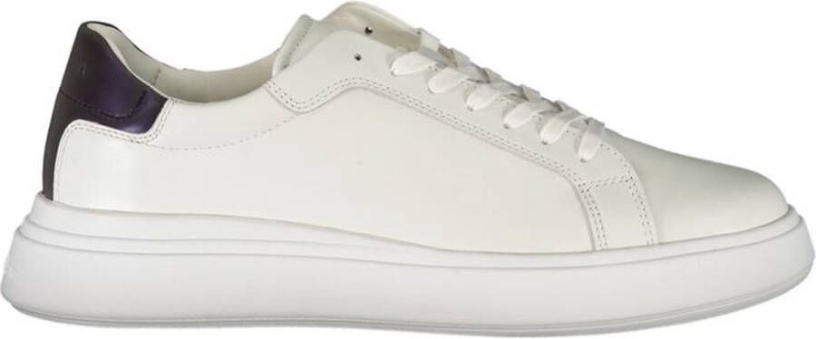 Calvin Klein Sportieve witte vetersneakers met contrastdetails White Heren - Foto 14