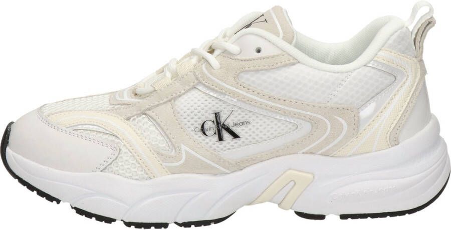 Calvin Klein Retro Tennis Sneakers Beige Dames