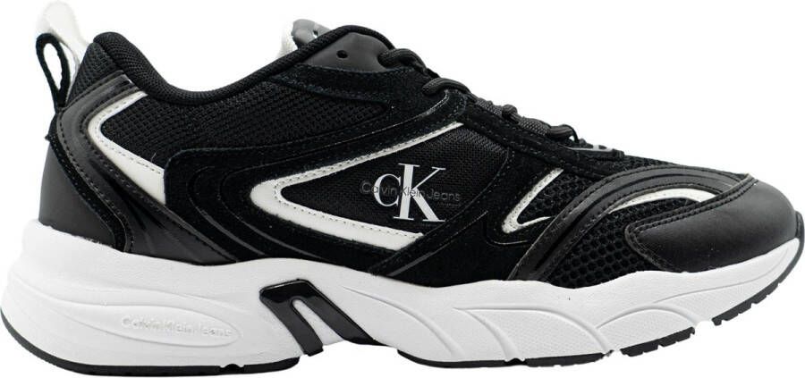 Calvin Klein Stijlvolle contrastvetersneakers Black Dames