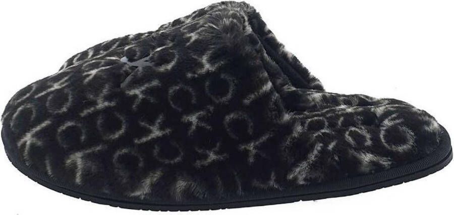 Calvin Klein Slipper Mule fur mono zwart - Foto 1