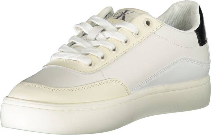 Calvin Klein Sportieve witte sneakers met contrastdetails White Dames