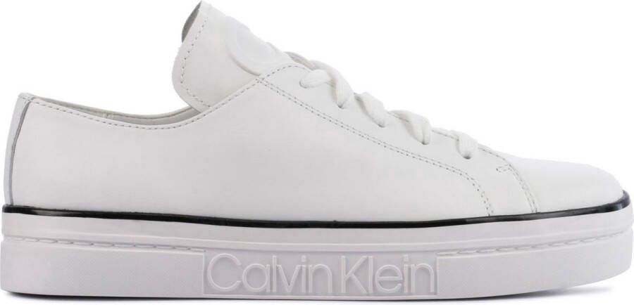 Calvin Klein Vrouwen Leren Lage sneakers Damesschoenen Kasandra Wit