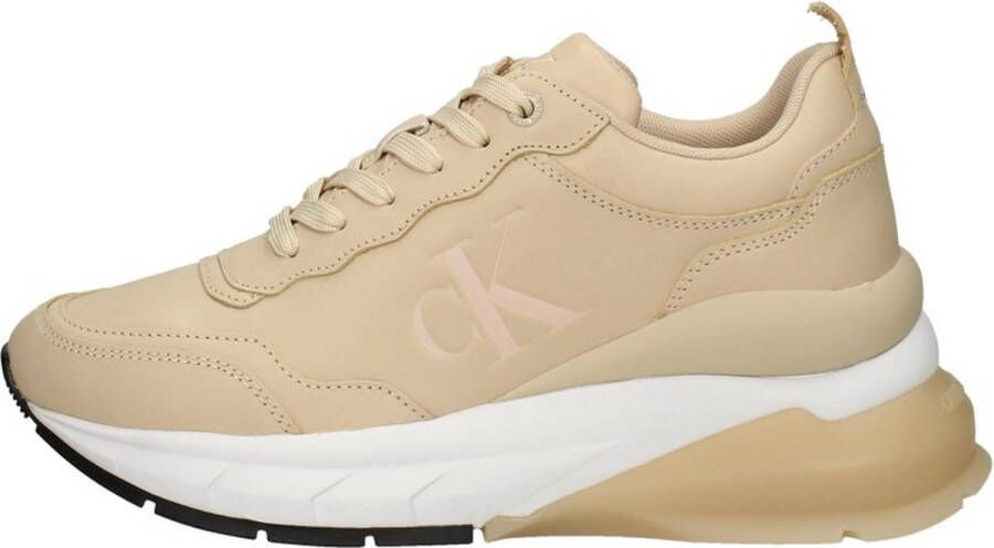 Calvin Klein Wedge Sporty Sneaker Veterschoenen Laag beige