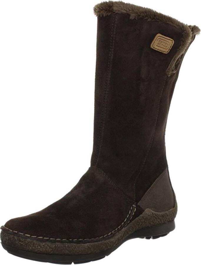 Camel Active 775.72.02 Dames Middellange Laars Gevoerd- Donkerbruin