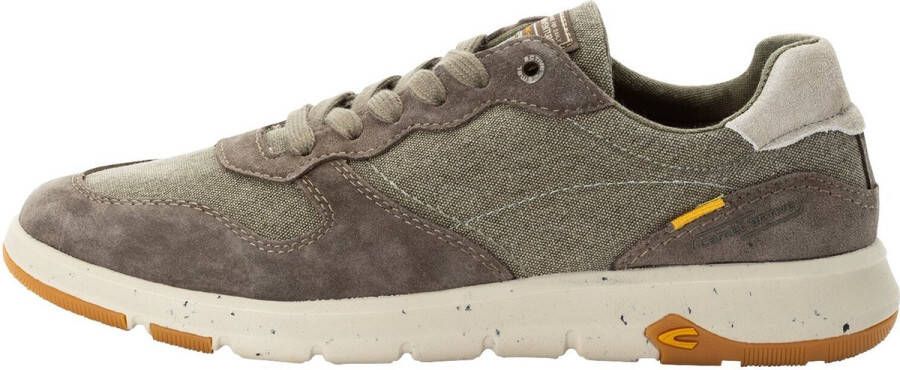 Camel Active Canvas sneakers met lederen afwerking Maat menswear-41 Khaki