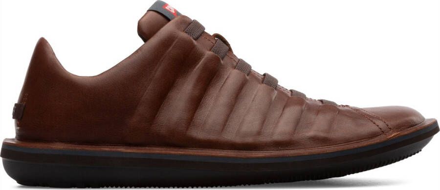 Camper Bruine Leren Sneakers Beetle Stijl Brown Heren