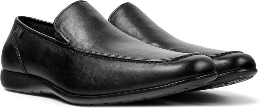 Camper Klassieke zwarte leren veterschoenen Black Heren