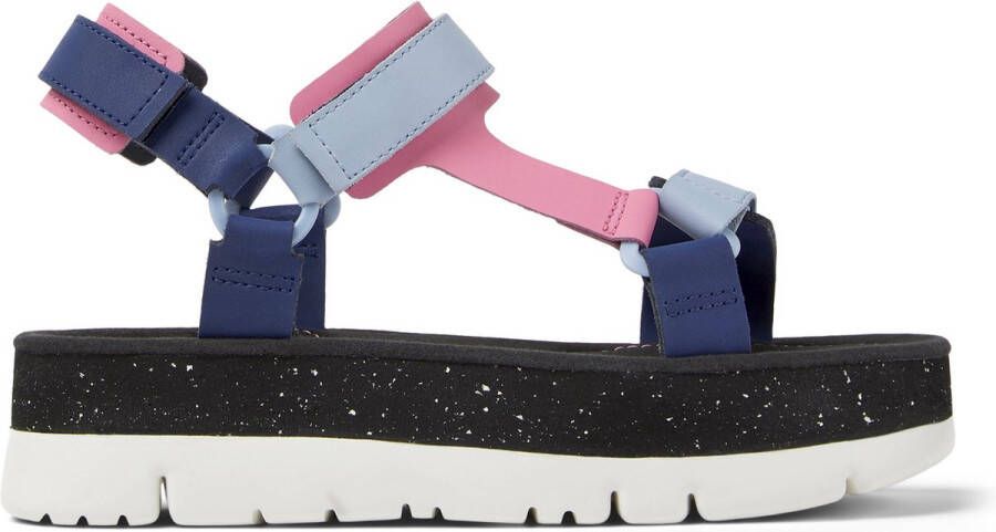 Camper Oruga Up Sandalen Damen Blauw Roze