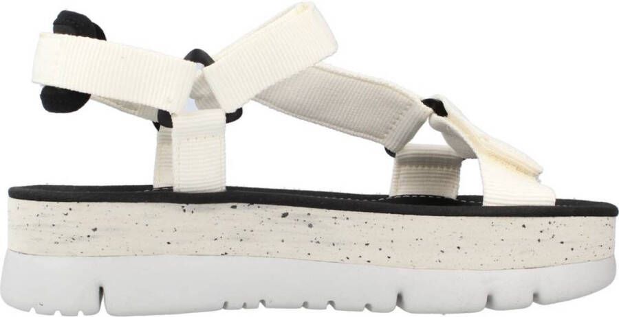 Camper Stijlvolle witte platte sandalen White Dames