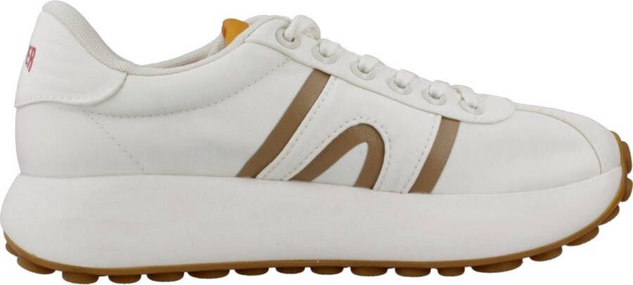 Camper Witte Sneakers met Camel en Witte Details White Dames