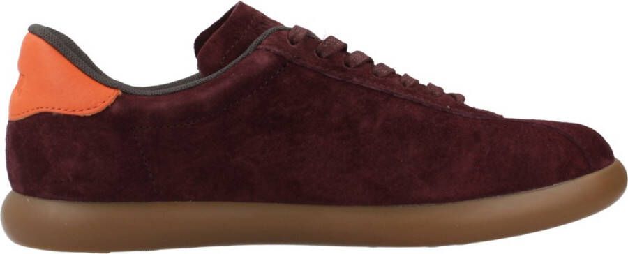 Camper Bordeaux Sneakers met Oranje en Witte Details Red Dames