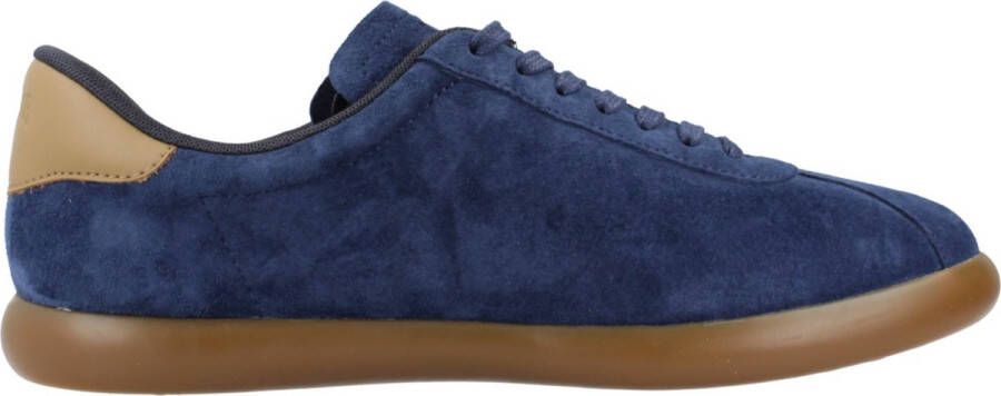 Camper Blauwe Casual Suède Sneakers met Rubberen Zool Blue Heren