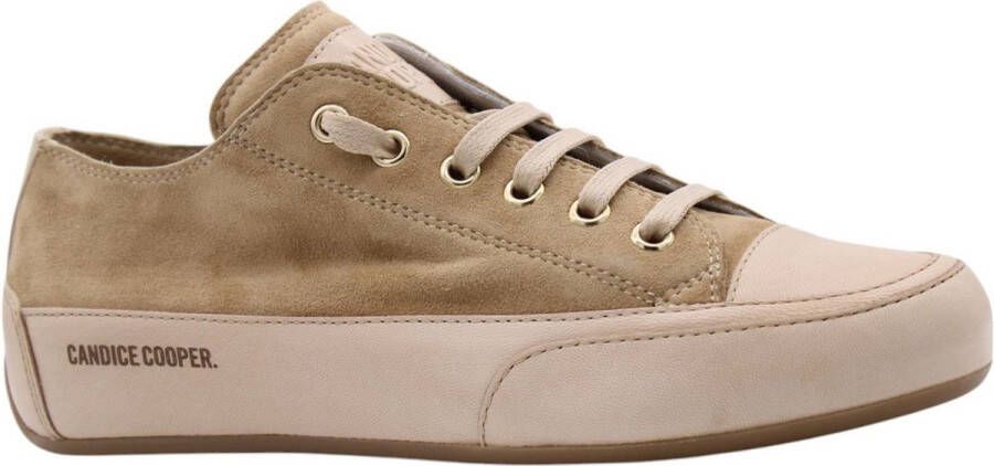 CANDICE COOPER Lage Sneakers Dames Rock S Maat: 39 Materiaal: Suède Kleur: Beige