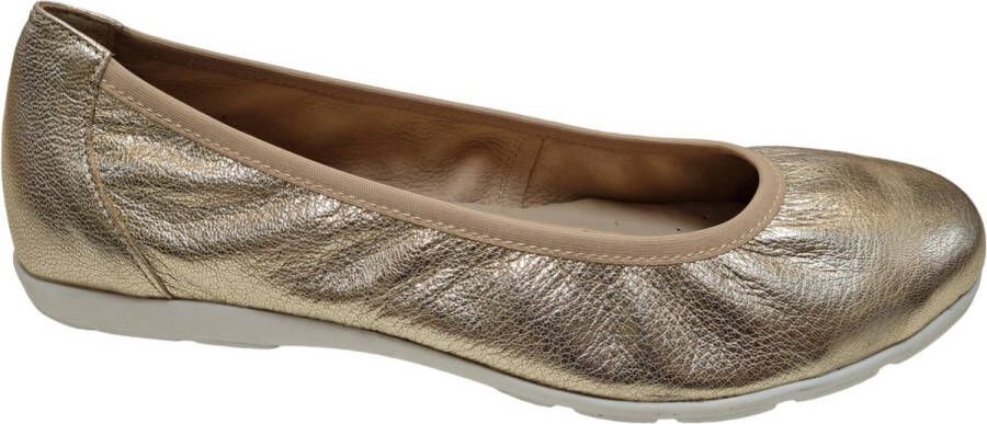 Caprice 9-22150-42-959 Dames Ballerina's Goud Metalli