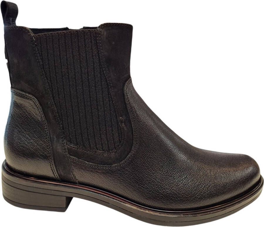 Caprice Chelsea-boots blokhak laarzen enkellaars met praktische rits