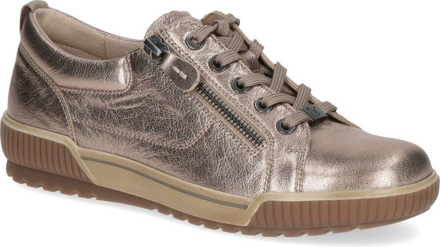 Caprice BRONS sneaker veter rits art 9-23702